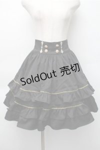 Silent Mars / 堕月の法則スカート  黒 S-25-11-05-056-LO-SK-AS-ZS