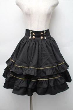 画像1: Silent Mars / 堕月の法則スカート  黒 S-25-11-05-056-LO-SK-AS-ZS