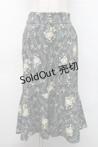 axes femme POETIQUE / フラワープリントスカート  グリーン S-25-11-05-058-AX-SK-HR-ZS