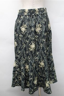 画像2: axes femme POETIQUE / フラワープリントスカート  グリーン S-25-11-05-058-AX-SK-HR-ZS