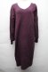 画像1: axes femme / ボタンデザインニットワンピース  紫 S-25-11-05-060-AX-OP-HR-ZS (1)