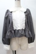 Cherirulu Chocola / MYリボンマルエリブラウス S グレー S-25-11-05-008-LO-BL-AS-ZS