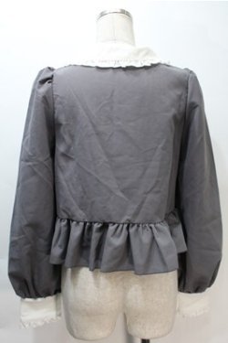 画像2: Cherirulu Chocola / MYリボンマルエリブラウス S グレー S-25-11-05-008-LO-BL-AS-ZS