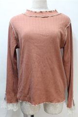 axes femme / バイカラーメロー袖レースプルオーバー   S-25-11-05-010-AX-TO-HR-ZS