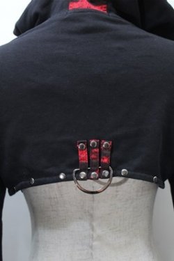 画像3: PUNK RAVE / フード付きボレロ S 黒ｘ S-25-11-05-001-PU-JA-HR-ZS