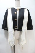 中国ロリータ / ケープトップス M 黒ｘ白 S-25-11-05-011-LO-TO-HR-ZS
