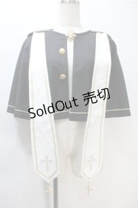 中国ロリータ / ケープトップス M 黒ｘ白 S-25-11-05-011-LO-TO-HR-ZS