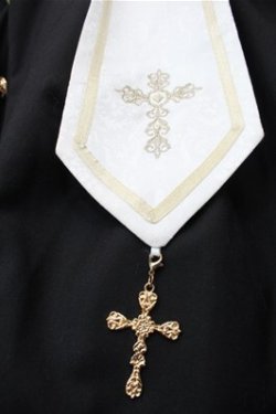 画像4: 中国ロリータ / ケープトップス M 黒ｘ白 S-25-11-05-011-LO-TO-HR-ZS