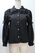 Lovely Tency / レースブラウス  黒 S-25-11-05-012-LO-BL-AS-ZS