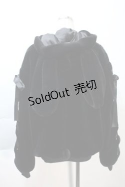 画像2: LOLITAその他(お買取対象外) / 袖レースアップうさみみファーブルゾン  黒 S-25-11-05-015-LO-JA-HR-ZS