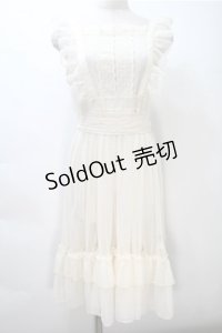 axes femme kawaii / ドットチュールエプロン  オフ S-25-11-05-016-AX-OP-AS-ZS