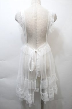 画像2: FLC / 星名桜子 hsチュールエプロンジャンスカ  白 S-25-11-05-002-LO-OP-AS-ZS