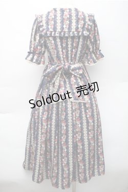 画像2: axes femme kawaii / ローズベリーガーデンワンピース  紺 S-25-11-05-024-AX-OP-AS-ZS