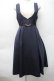 画像1: F i.n.t / チェーンビット使いディープVネックジャンパースカート  紺 S-25-11-05-025-CA-OP-HR-ZS (1)