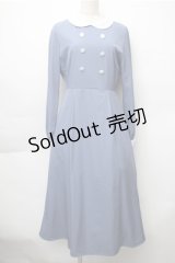 LEBECCA boutique / 快適な空の旅とワンピース  ブルー S-25-11-05-029-EL-OP-HR-ZS