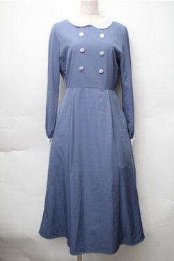 画像1: LEBECCA boutique / 快適な空の旅とワンピース  ブルー S-25-11-05-029-EL-OP-HR-ZS