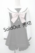 LIZ LISA / セーラーカラーセットアップ  黒ｘ白 S-25-11-05-033-LO-OP-HR-ZS