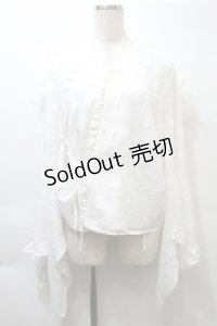 Cute.Q / 着物袖ボレロ  白 S-25-11-05-003-EL-BL-HR-ZS