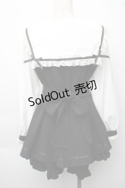 画像2: LIZ LISA / セーラーカラーセットアップ  黒ｘ白 S-25-11-05-033-LO-OP-HR-ZS