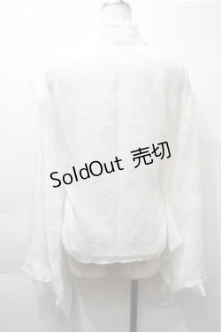 画像2: Cute.Q / 着物袖ボレロ  白 S-25-11-05-003-EL-BL-HR-ZS