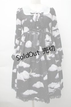 画像1: Angelic Pretty / Misty Skyワンピース  黒 S-25-11-05-036-AP-OP-HR-ZS