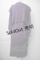 axes femme / 重ね着ニットワンピース  紫 S-25-11-06-041-AX-OP-HR-ZS