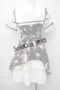 画像2: LIZ LISA / Salon de Fraise柄ワンピース  黒 S-25-11-06-043-LO-OP-HR-ZS