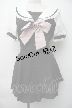 画像1: LIZ LISA / 半袖セーラーカラーセットアップ 0 黒 S-25-11-06-046-LO-OP-HR-ZS