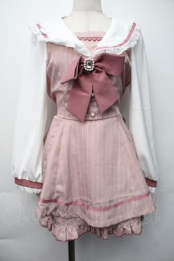 画像1: LIZ LISA / セーラーカラーセットアップ 0 ピンク S-25-11-06-047-LO-OP-HR-ZS