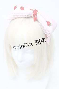 画像1: metamorphose / Strawberry harvestリボンカチューシャ  ピンク S-25-11-06-004-ME-AC-HR-ZS