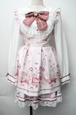 画像1: LIZ LISA / Many Hearts Afternoontea柄セットアップ 0 ピンク S-25-11-06-049-LO-OP-HR-ZS