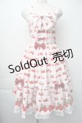 metamorphose / Strawberry harvest フリルジャンパースカート  ピンク S-25-11-06-050-ME-OP-HR-ZS