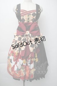 metamorphose / 百花繚乱〜まほろばの舞〜サイドプリーツジャンパースカート 1 黒 S-25-11-06-052-ME-OP-HR-ZS