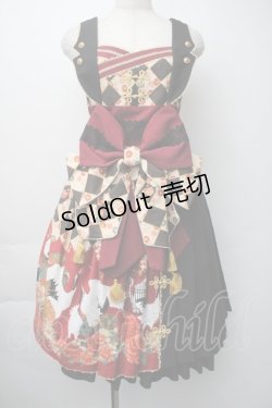 画像1: metamorphose / 百花繚乱〜まほろばの舞〜サイドプリーツジャンパースカート 1 黒 S-25-11-06-052-ME-OP-HR-ZS