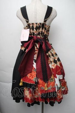 画像2: metamorphose / 百花繚乱〜まほろばの舞〜サイドプリーツジャンパースカート 1 黒 S-25-11-06-052-ME-OP-HR-ZS