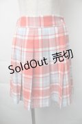 MILK / チェックスカート  赤 S-25-11-06-058-ML-SK-AS-ZS