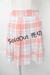 MILK / チェックスカート  赤 S-25-11-06-058-ML-SK-AS-ZS