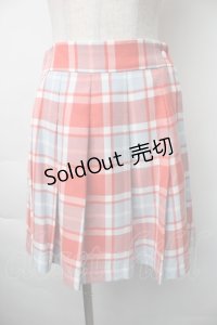MILK / チェックスカート  赤 S-25-11-06-058-ML-SK-AS-ZS
