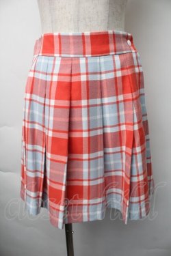 画像1: MILK / チェックスカート  赤 S-25-11-06-058-ML-SK-AS-ZS