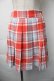 画像1: MILK / チェックスカート  赤 S-25-11-06-058-ML-SK-AS-ZS (1)