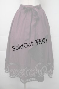 axes femme / マルチWAYフリルスカート  紫 S-25-11-06-059-AX-SK-HR-ZS