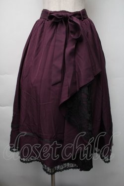 画像1: axes femme / マルチWAYフリルスカート  紫 S-25-11-06-059-AX-SK-HR-ZS