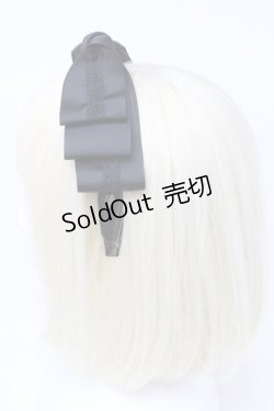 画像3: m petit by misako / NINA'sコラボ AM*NIリボンカチューシャ  黒 S-25-11-06-005-LO-AC-AS-ZS