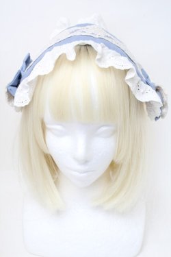 画像2: LOLITA / ヘッドドレス  サックス S-25-11-06-008-LO-ZA-AS-ZS