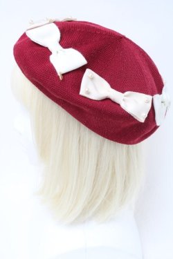 画像2: Emily Temple cute / リボンサークルベレー  赤 S-25-11-06-009-ET-ZA-HR-ZS