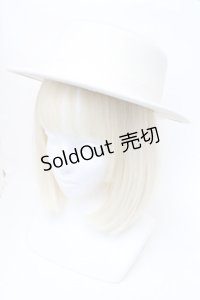 m petit by misako / サンリオキャラクターズコラボ シナモロール カンカン帽  白 S-25-11-06-010-LO-AC-AS-ZS