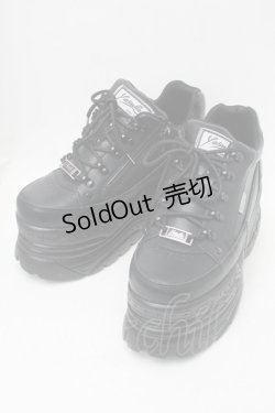 画像1: YOSUKE / 厚底スニーカー 24 黒 S-25-11-06-012-PU-SH-HR-ZS