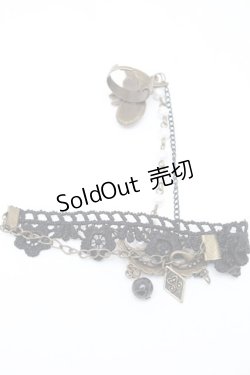 画像4: metamorphose / フィンガーブレスレット  ゴールドｘ黒 S-25-11-06-001-ME-AC-AS-ZS