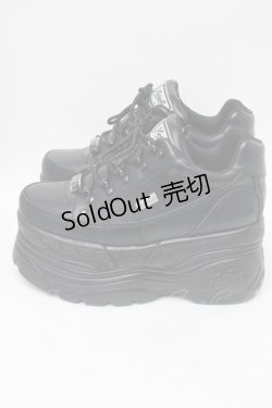 画像2: YOSUKE / 厚底スニーカー 24 黒 S-25-11-06-012-PU-SH-HR-ZS