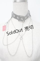 Jamieエーエヌケー / チェーンチョーカー  黒ｘシルバー S-25-11-06-015-LO-ZA-HR-ZS